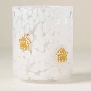 Anthropologie Nesting Grace Festive Confetti Icon Juice Glass Gingerbread New